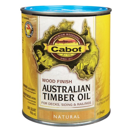 Cabot Cabot Australian Timber Oil Low VOC Transparent Natural Oil-Based Australian Timber Oil 1 qt 140.0019400.005